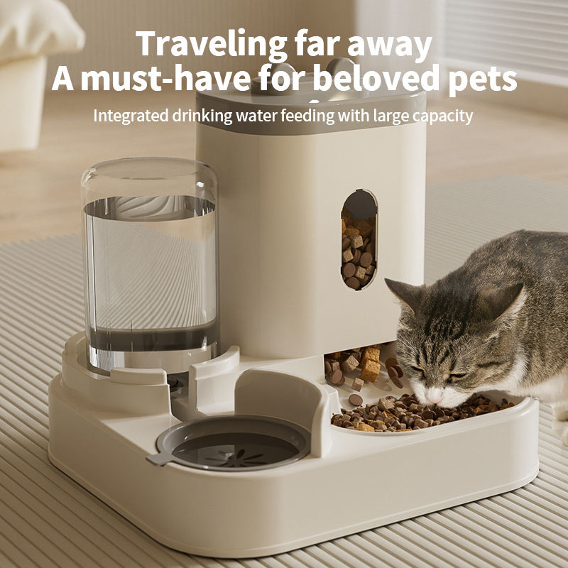 2-in-1 Automatic Pet Feeder and Water Dispenser – Easy to Clean Food and Water Bowl for Cats and Dogs Universal Pet Supplies for Multi-Pet Homes