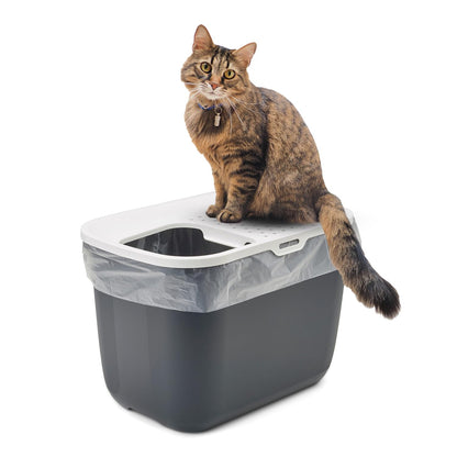 Hop in Modern Cat Litter Tray, Anthracite (58.5x39x39.5cm)