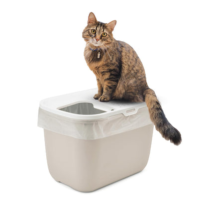 Hop in Modern Cat Litter Tray, Mocca (58.5x39x39.5cm)