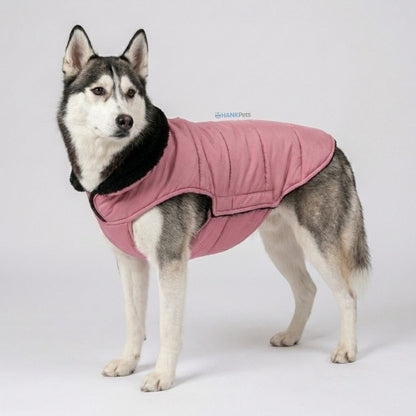 Pink Waterproof & Windproof Dog Winter Jacket