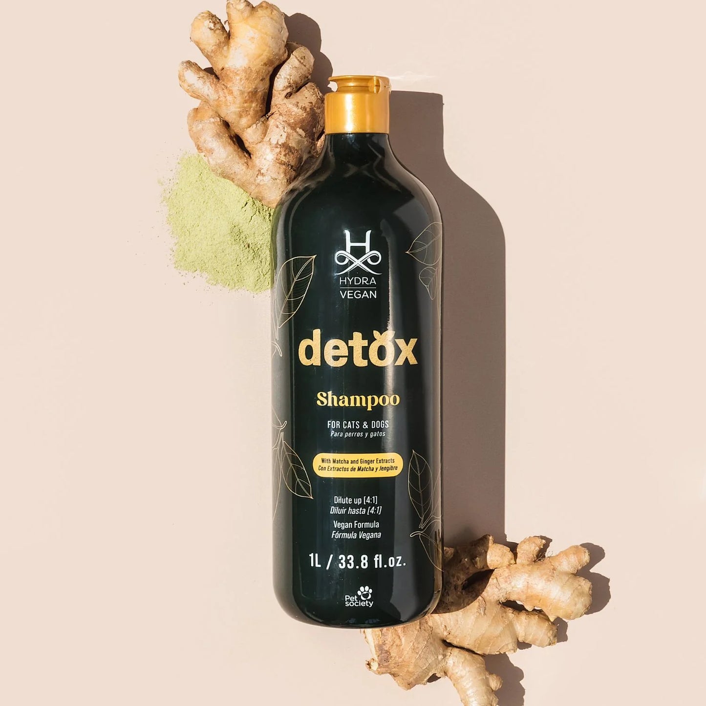 Hydra Vegan Detox Shampoo for Dogs & Cats | Deep Clean & Healthy Coat (1L)