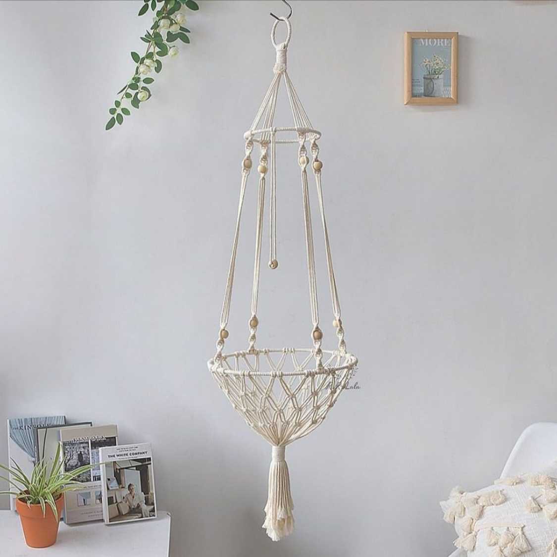 Handmade Macrame Cat Hammock | Space Saving Bed Without Pillow