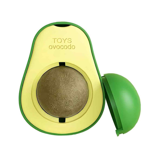 Catnip Wall Ball Toy | Rotating Dental Treat Toy for Cats