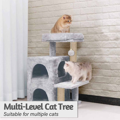 Condo Activity Kitten Cat Tree with Dangling Ball & Scratching Post | 28 Inch
