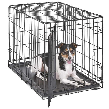 Pet Cottage Cage with Removable Tray Double Door Dog & Cat Crate