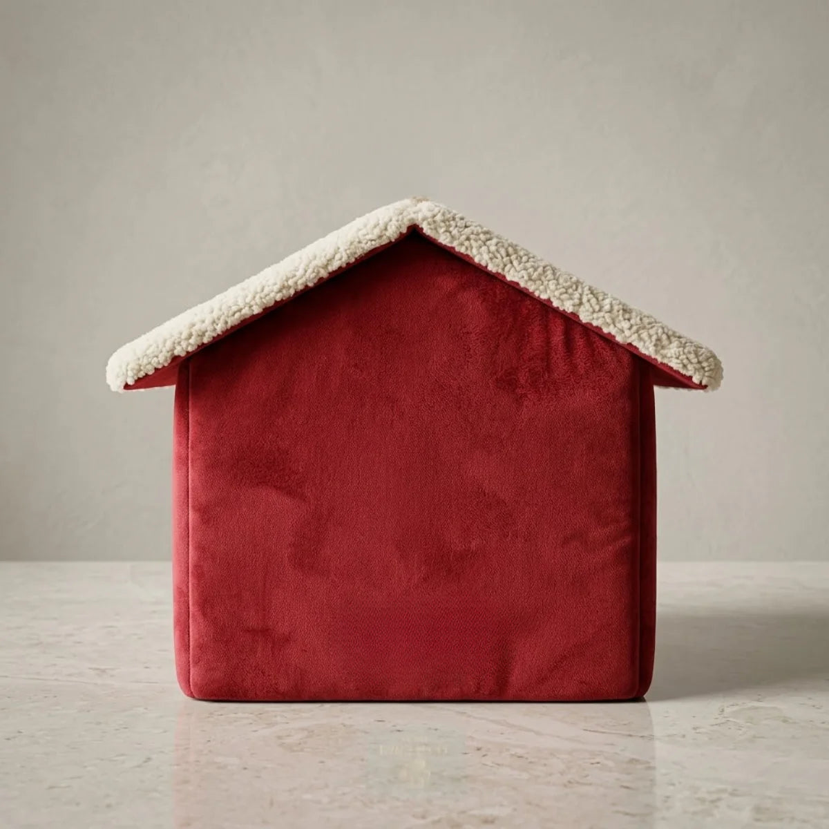 Cozy House Bed For Cats & Small Dogs | Soft Plush Pet Cave