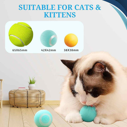 Smart LED Cat Toy Ball | 360° Interactive Rolling Toy