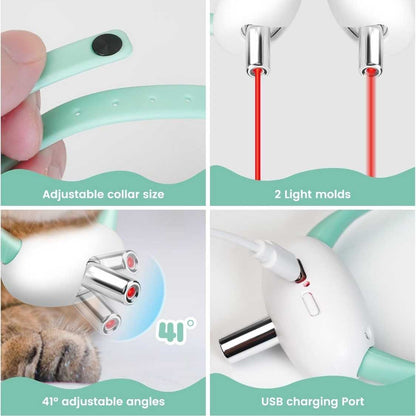 Cat Collar Laser Toy | Interactive Hands Free Cat Toy For Cats