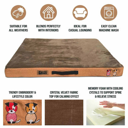 Orthopedic Dog Bed Memory Foam | Soft & Washable Pet Bed
