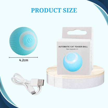 Smart LED Cat Toy Ball | 360° Interactive Rolling Toy
