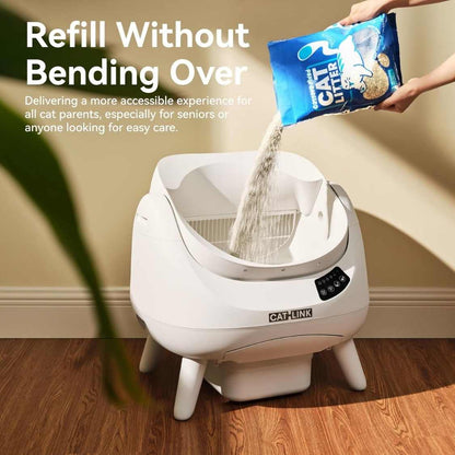 Automatic Self Cleaning Litter Box for Cats | WiFi, AI Monitoring, Multi Cat Household