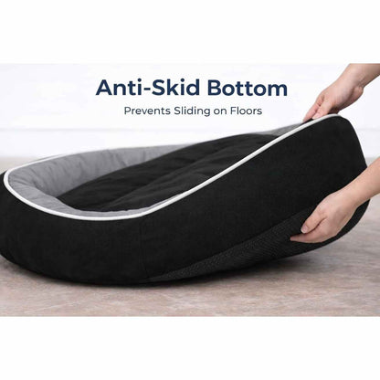 Premium Reversible Pet Bed Large | Washable Anti Skid Cushion