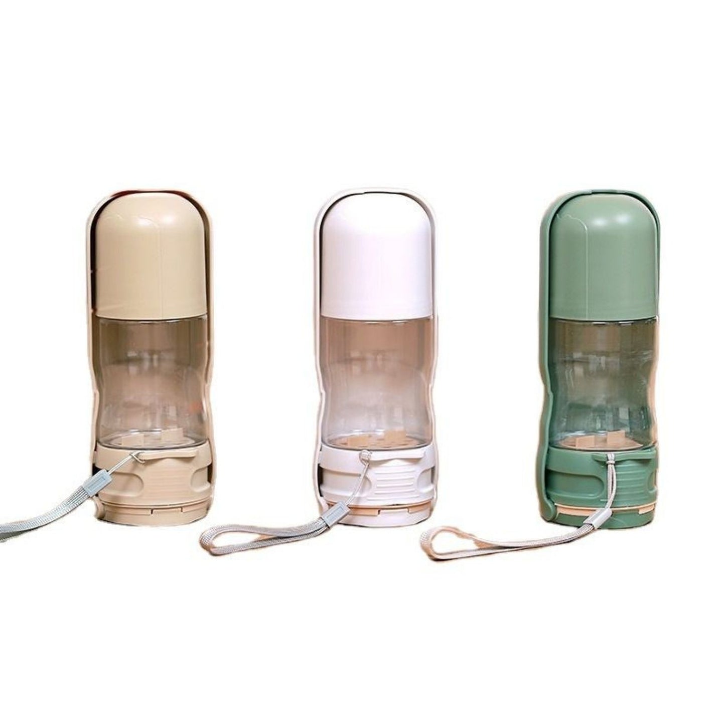 Portable Pet Water Bottle with Food Storage | Travel Dog Bottle