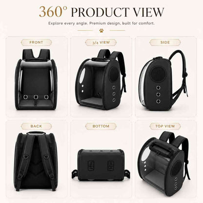 Pet Carrier Backpack With Clear Window & Air Vents