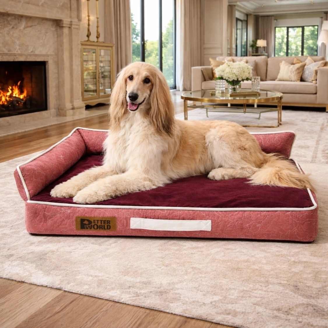 Orthopedic Memory Foam Dog Bed Sofa | Washable Cover