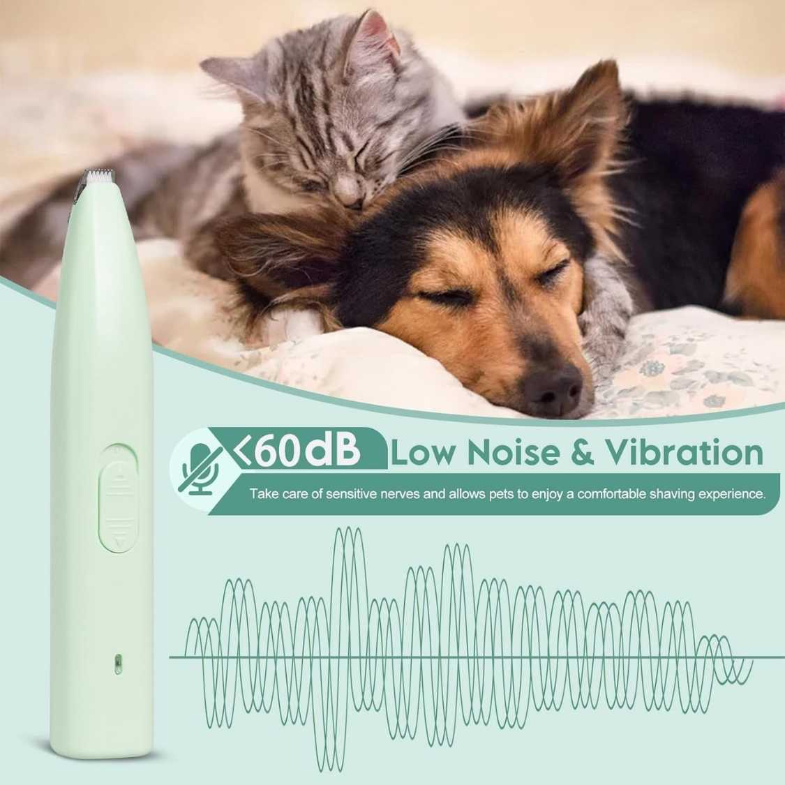 Pet Mini Paw Trimmer | Rechargeable Low Noise Grooming For Dogs & Cats