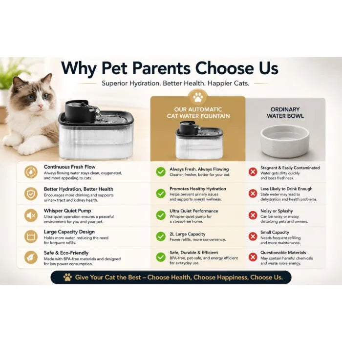 Modern design cat water fountain