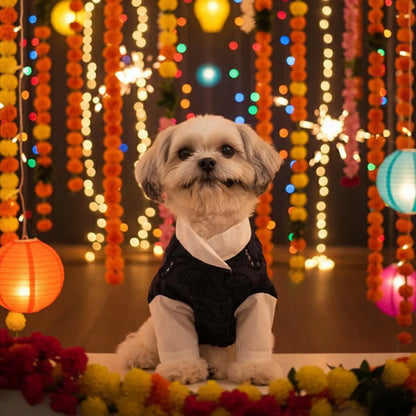 Royal Blue Modi Kurta for Dogs