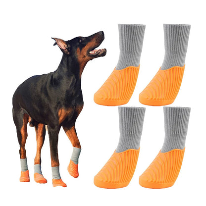Waterproof Silicone Dog Paw Boots Anti Slip Shoes
