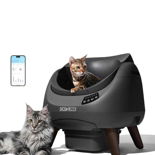 Automatic Self Cleaning Litter Box for Cats | WiFi, AI Monitoring, Multi Cat Household