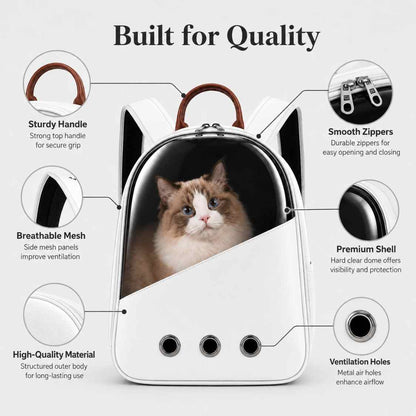 Pet Backpack Carrier For Travel | Walking & Outdoor Use