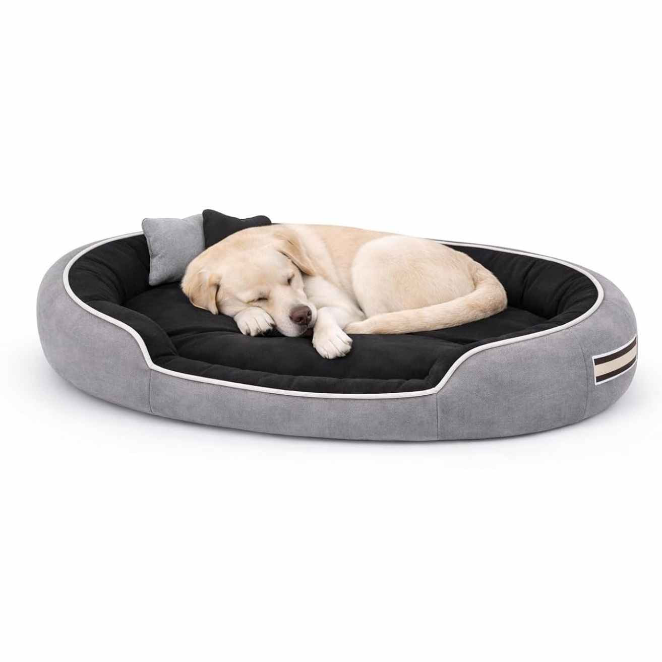 Premium Reversible Pet Bed Large | Washable Anti Skid Cushion