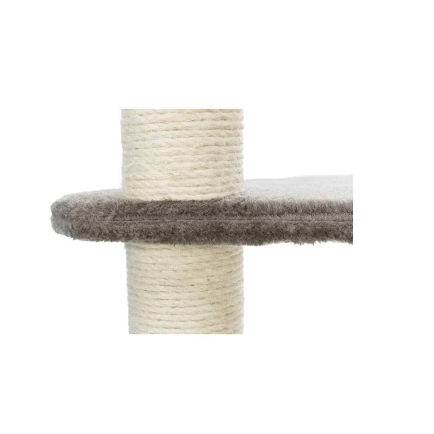 Altea Scratching Wave on Post with Paw Print for Cats (White/Grey)