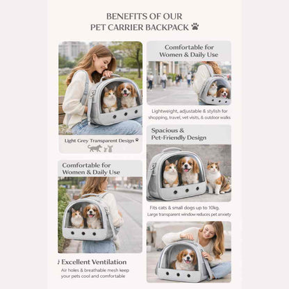 Foldable Pet Carrier | Breathable Travel Backpack
