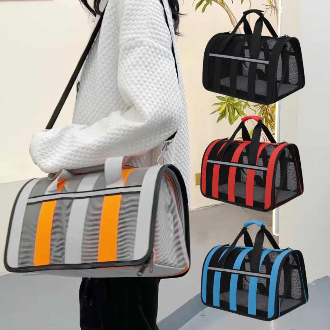 Soft Side Pet Carrier Bag | Portable Cat & Dog Travel Handbag