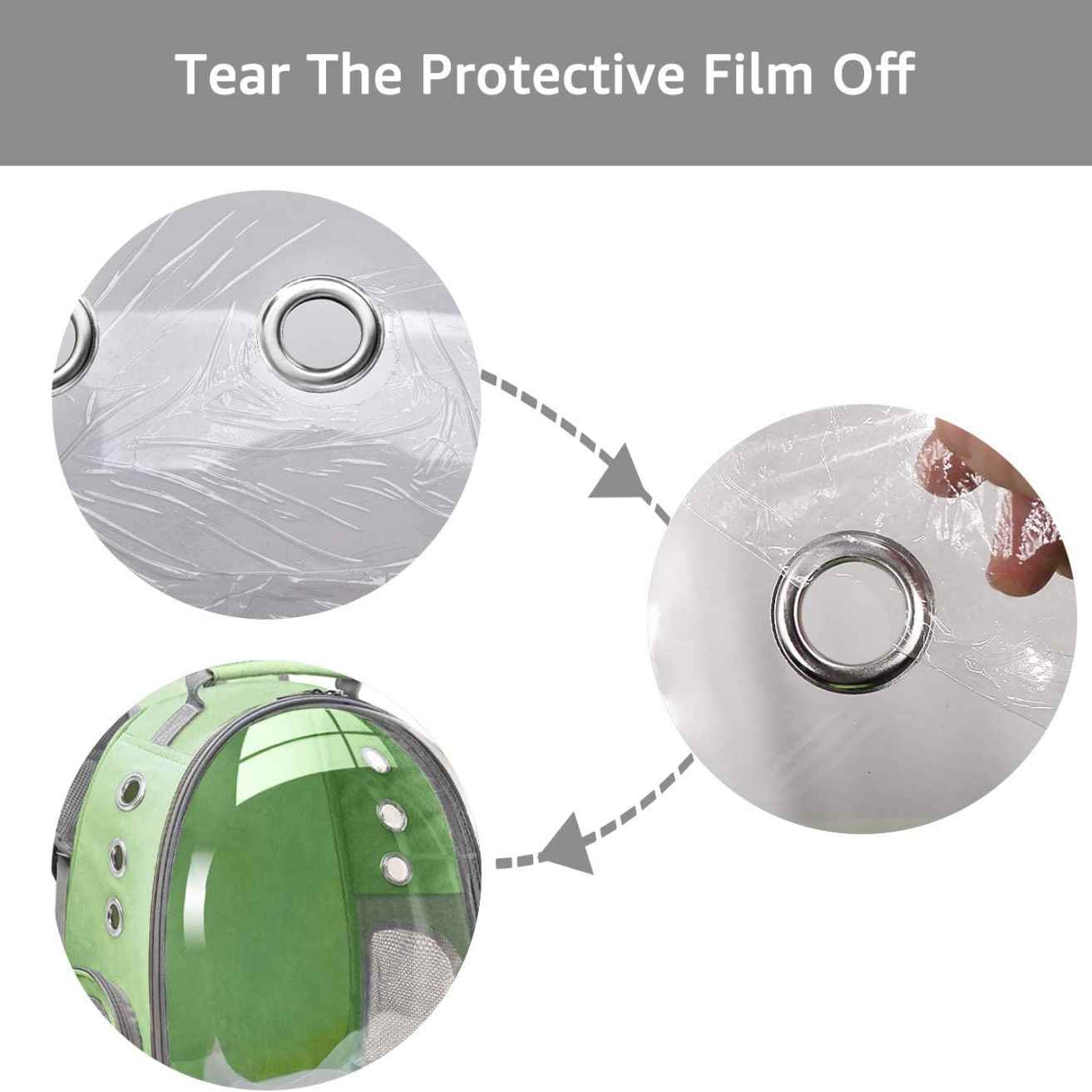 Green Bubble Backpack Pet Carrier | Travel Friendly