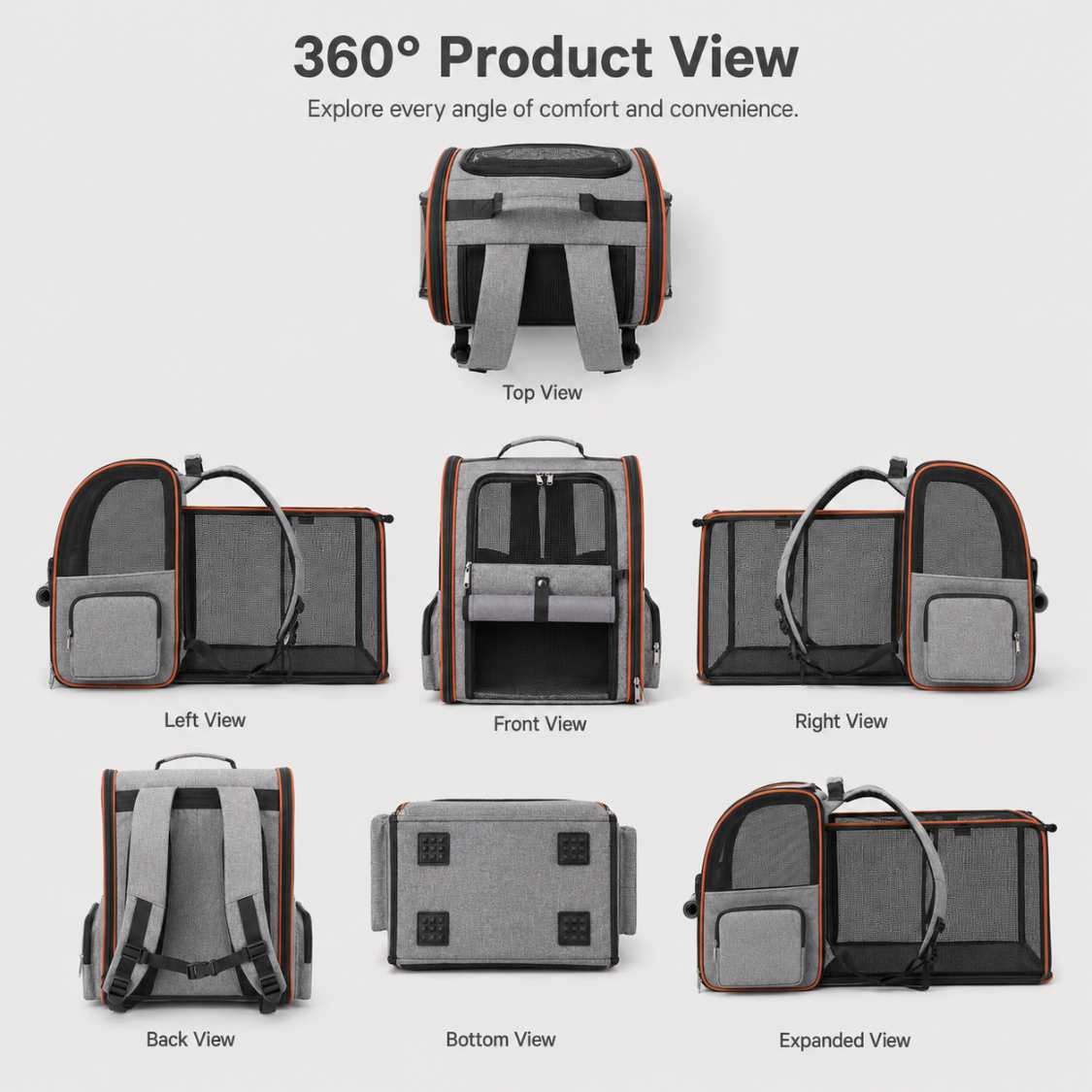 Premium Expandable Cat Backpack Carrier for Travel & Outdoor Use