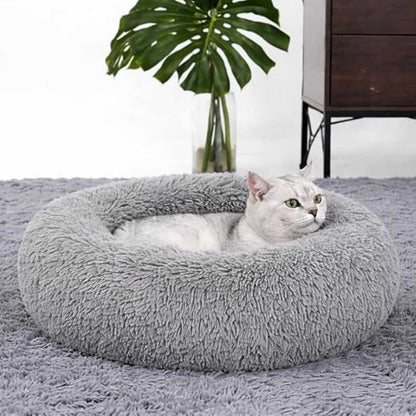 Donut Pet Bed for Cats & Dogs – Soft, Washable & Reversible