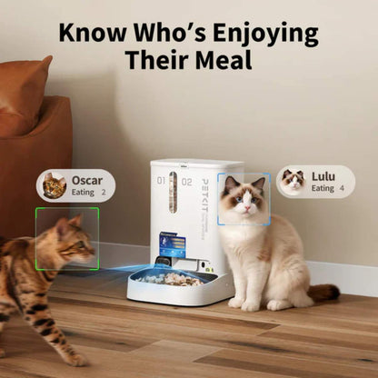 Dual Hopper Automatic Pet Feeder With Camera | App Control Food Dispenser