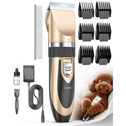 Professional Pet Grooming Clipper Kit | Silent Dog & Cat Hair Trimmer