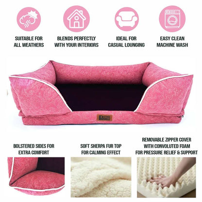 Luxury Orthopedic Sofa Bed For Pet | Memory Foam Pet Couch Bed