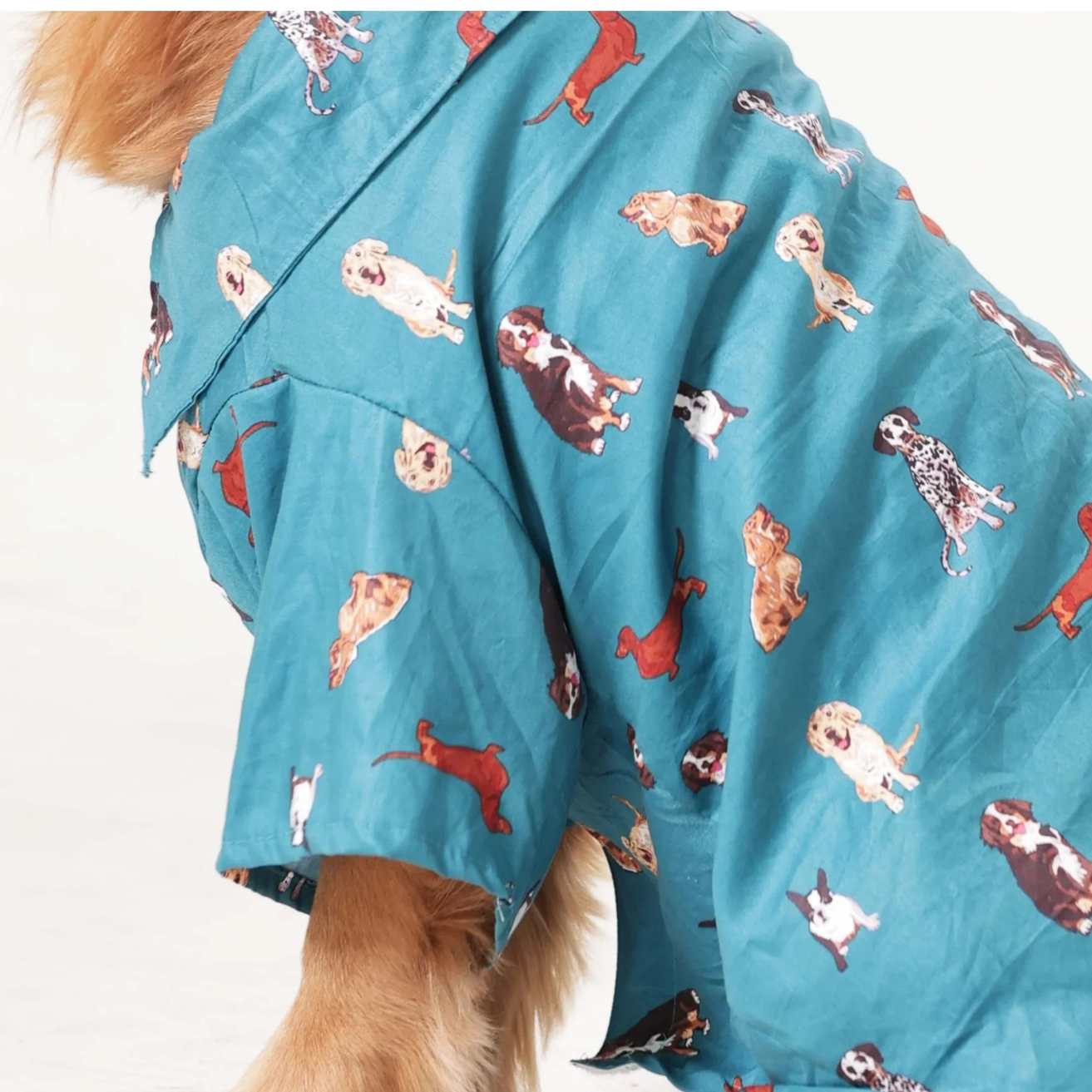 Playful Paws Printed Dog Shirt | Lightweight Casual Summer Wear