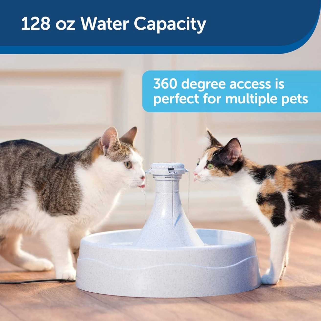 360° Automatic Pet Water Fountain For Dogs & Cats