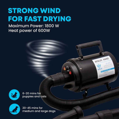 Cyclone Pet Dryer with Heater | Professional Grooming Dryer For Dogs & Cats