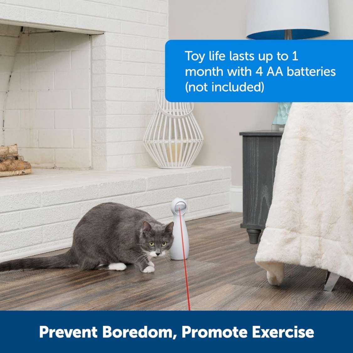 Automatic Laser Light for Pets | Interactive Cat Laser Toy for Play & Exercise