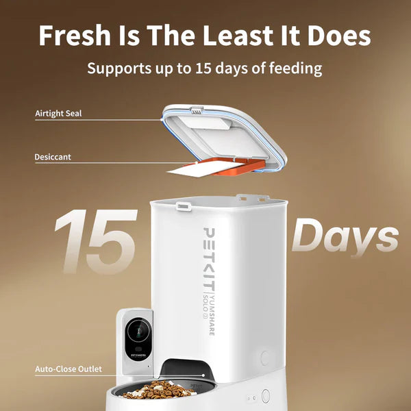 Automatic Pet Feeder With AI Camera | App Control Pet Food Dispenser