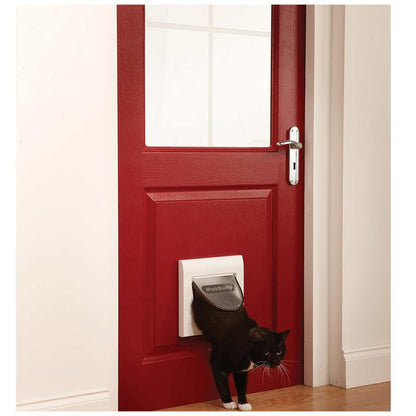 Magnetic 4 Way Locking Pet Flap Door | Lockable Cat & Small Dog Door