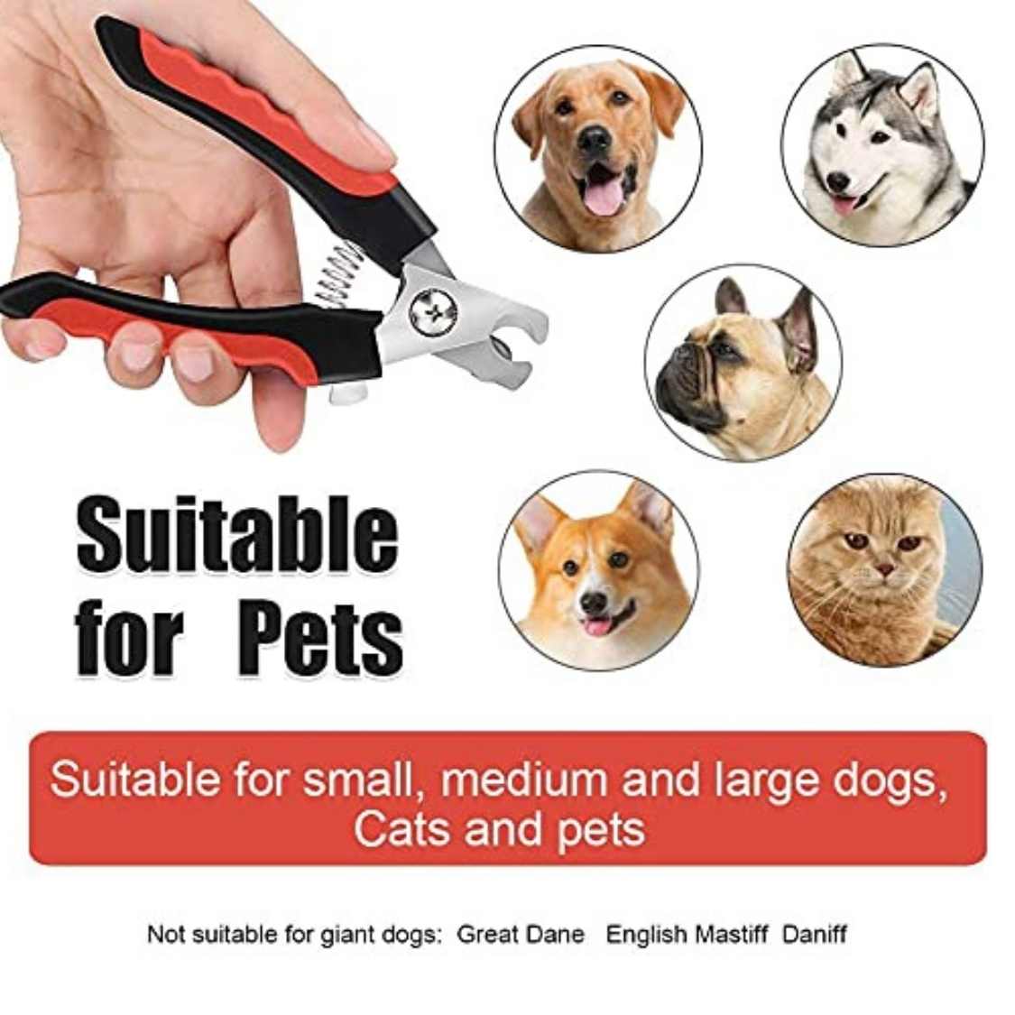 Pet Nail Cutter & Pet Nail Clipper | Safe Stainless Steel Grooming Tool