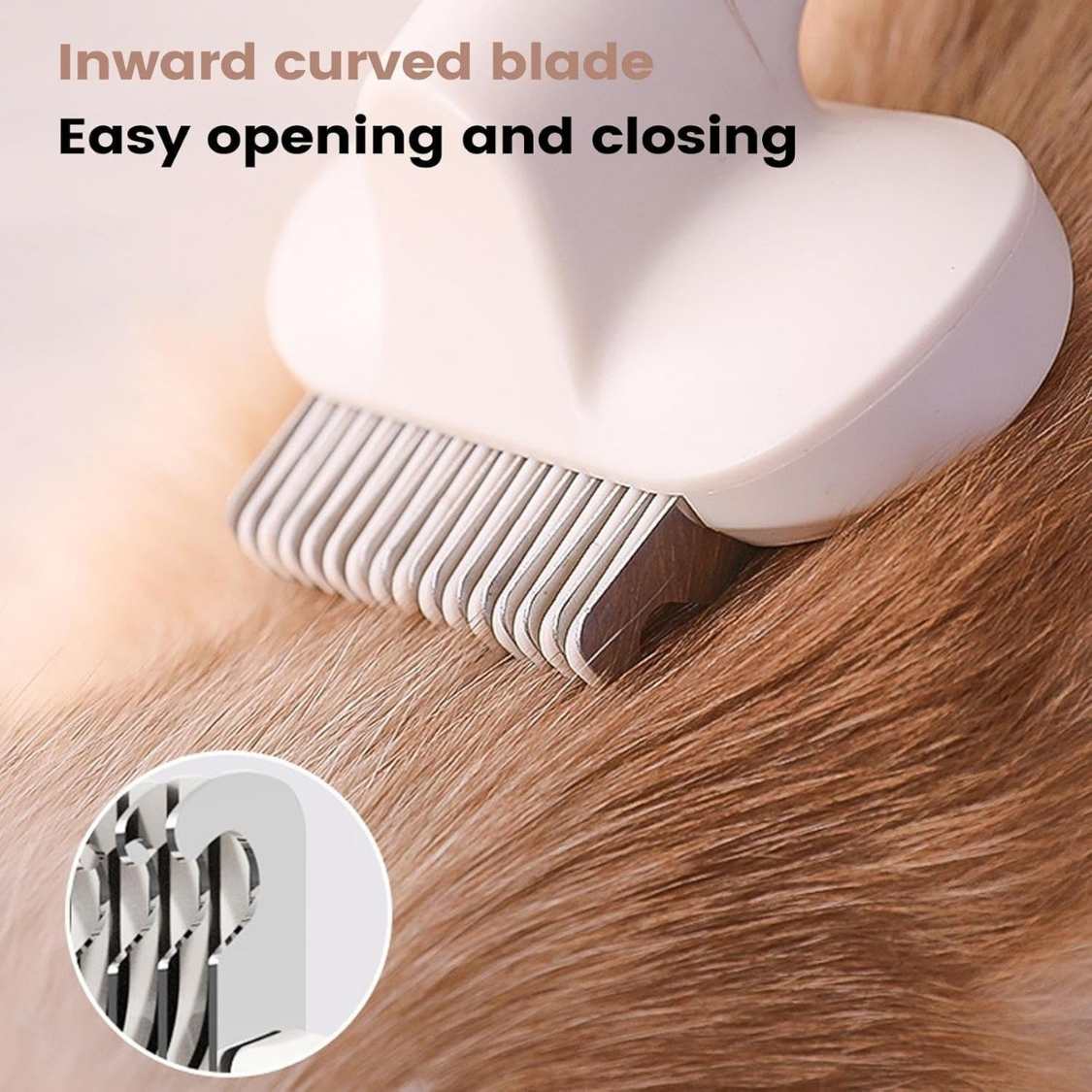 3-in-1 Pet Grooming Comb for Dogs & Cats | Desheding & Demating Brush