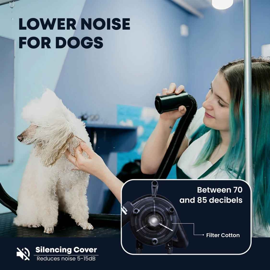 Cyclone Pet Dryer with Heater | Professional Grooming Dryer For Dogs & Cats