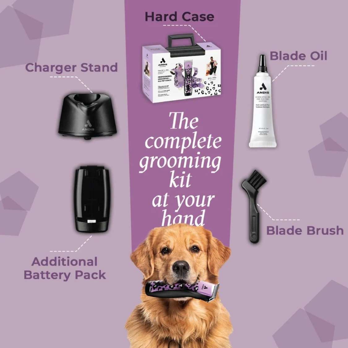 Andis Pulse ZR Wild Limited Edition Pet Trimmer | Professional Pet Hair Clipper