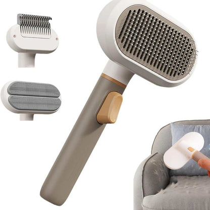 3-in-1 Pet Grooming Comb for Dogs & Cats | Desheding & Demating Brush