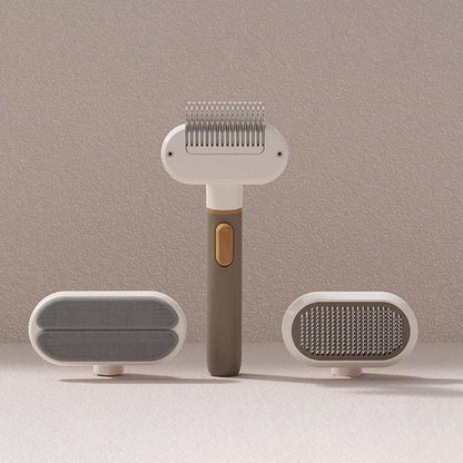 3-in-1 Pet Grooming Comb for Dogs & Cats | Desheding & Demating Brush