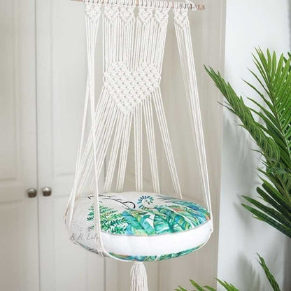 Handmade Macrame Cat Hammock | Boho Cat Bed Without Pillow