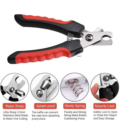 Pet Nail Cutter & Pet Nail Clipper | Safe Stainless Steel Grooming Tool