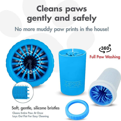 Dog Paw Cleaner Cup | Portable Pet Paw Washer with Soft Bristles